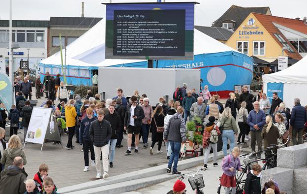 Naturmøde 2022 Hirtshals fredag 20. maj. 20.000 forventes at besøge Naturmødet inden de slutter lørdag eftermiddag. <i>Foto: Bente Poder</i>