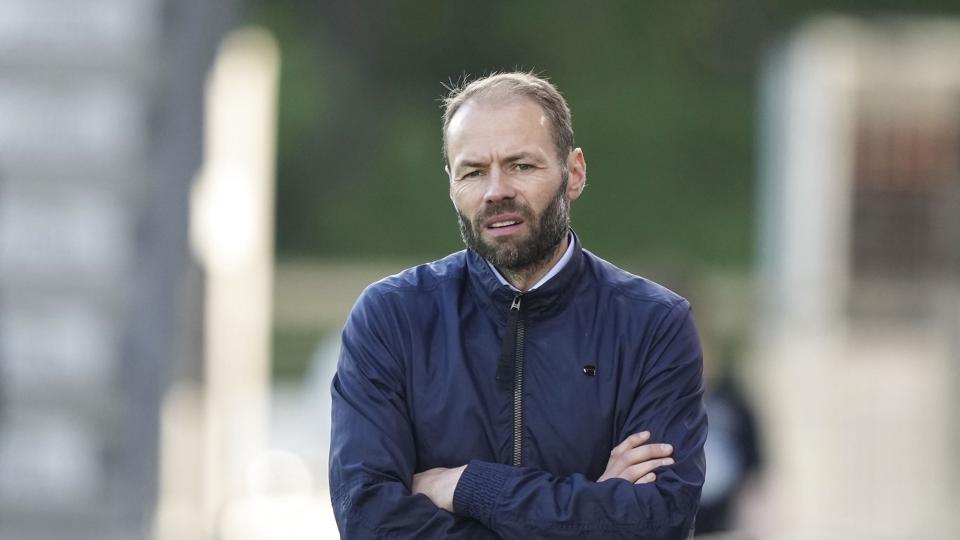 Andreas Alm kunne lørdag se sit hold tabe til nedrykkerne fra Vejle. <i>Claus Fisker/Ritzau Scanpix</i>