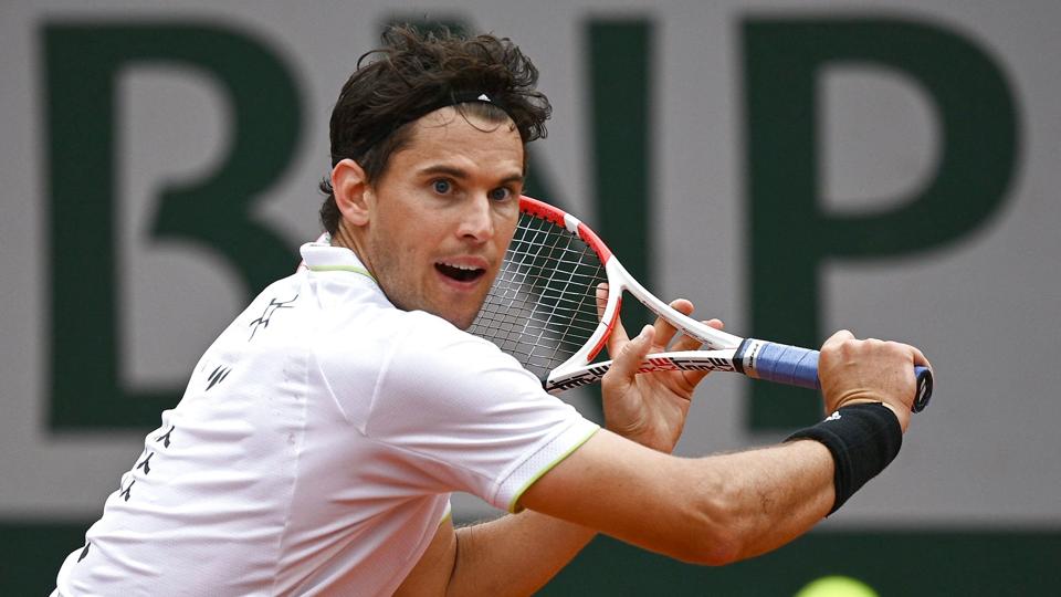 Dominic Thiem kunne intet stille op mod sin bolivianske modstander i første runde af French Open. <i>Christophe Archambault/Ritzau Scanpix</i>