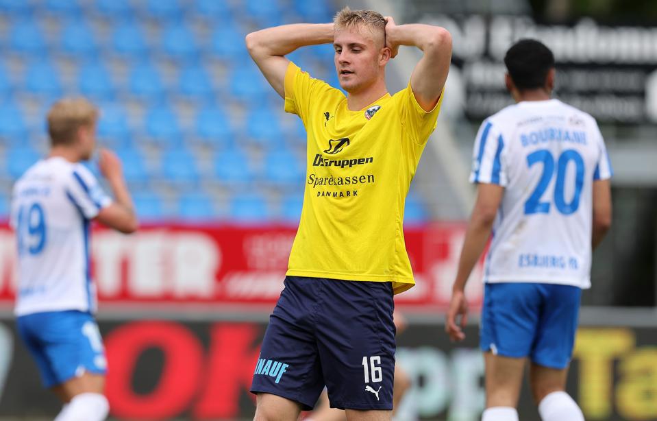 Oliver Klitten sagde søndag farvel til DS Arena med forårets første nederlag for Hobro IK i NordicBet Ligaen. <i>Foto: Bente Poder</i>