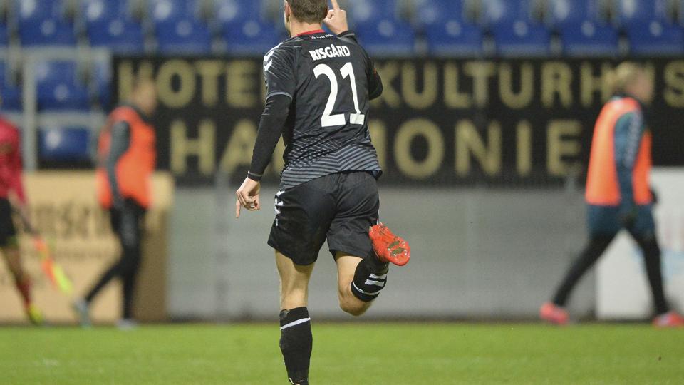 Kasper Risgård håber, at AaB kan slutte efteråret godt af i kampene mod Lyngby og AC Horsens. Foto: Michael Bygballe <i>Michael Bygballe</i>