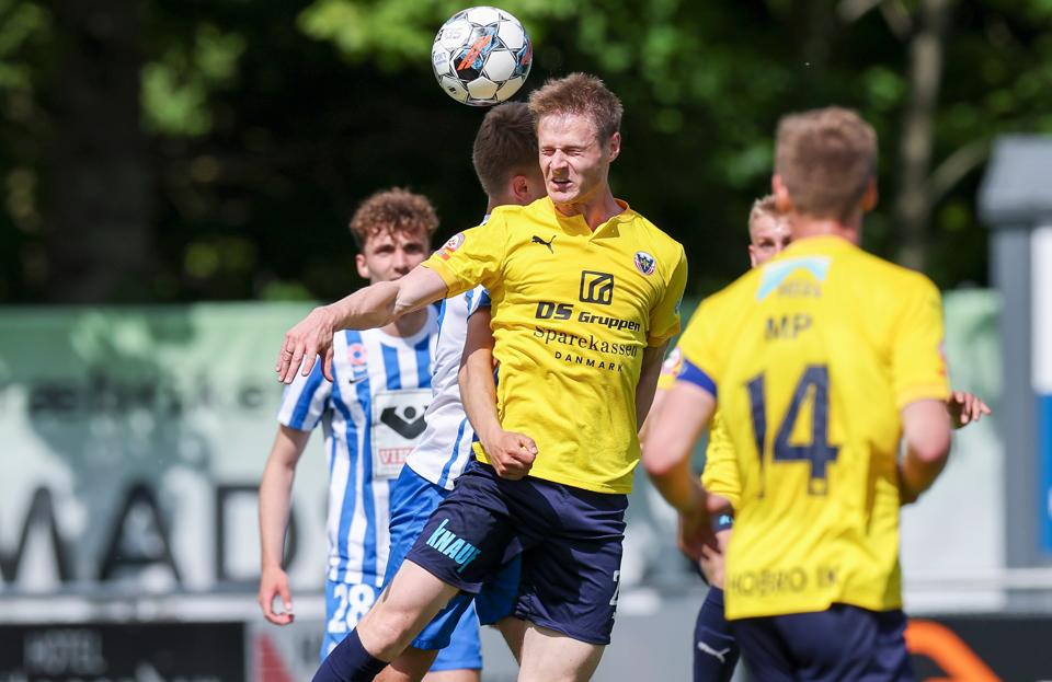 Hobro tabte til Esbjerg, men Mads Hvilsom lykkedes endelig med målscoringen igen efter lang skadespause. <i>Foto: Bente Poder</i>