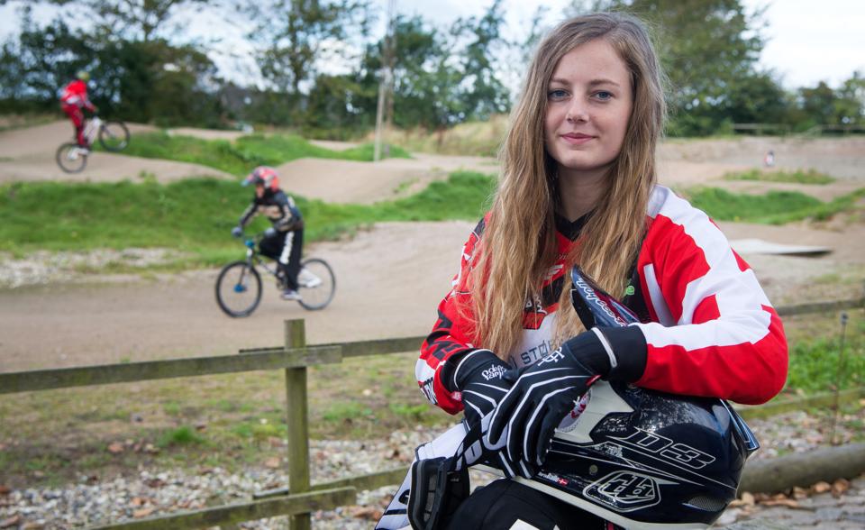 Dorte Balle er ny dansk mester i BMX. Arkivfoto: Bo Lehm <i>Bo Lehm</i>