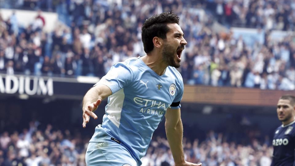 Ilkay Gündogan kom ind og scorede to af de tre mål, som sikrede Manchester City et dramatisk mesterskab. <i>Foto: Darren Staples/Ritzau Scanpix</i>