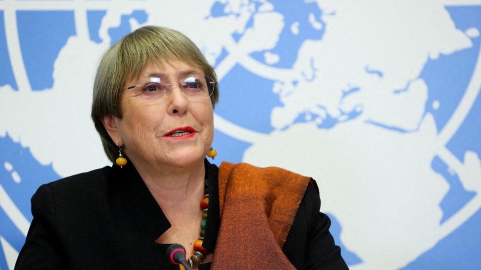 FN's højkommissær for menneskerettigheder, Michelle Bachelet, besøger i denne uge Kinas vanskeligt tilgængelige Xinjiang-region, hvor muslimske mindretals rettigheder bliver groft undertrykt ifølge Amnesty International. (Arkivfoto) <i>Denis Balibouse/Reuters</i>