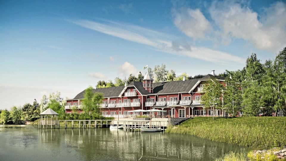 Sådan kommer det nye hotel til at se ud. Illustration: Fårup Sommerland