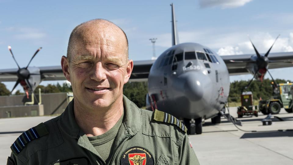 Ifølge Karsten F. Jensen, oberst ved Flyvestation Aalborg, tager cirka 45 mennesker afsted med transportflyet Hercules B-538 torsdag først på dagen.Foto: Daniel Bygballe <i>Foto: Daniel Bygballe</i>