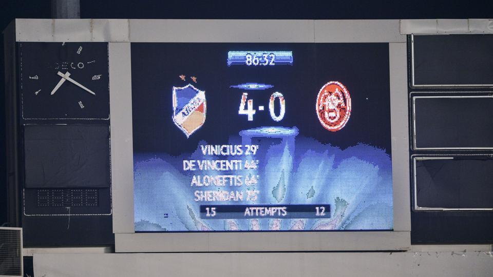 AaB tabte 4-0 til Apoel tirsdag aften. Foto: Claus Søndberg <i>Foto Claus Soendberg</i>