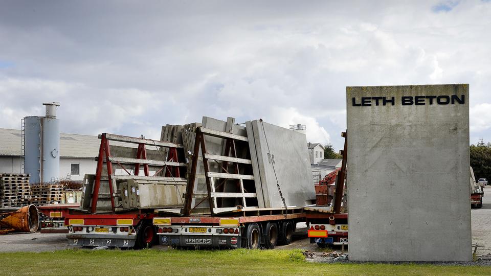 Leth Beton har betalt en bøde på 140.000 kr. efter en arbejdsulykke sidste år. Foto: Peter Mørk <i>Foto: Peter Mørk</i>