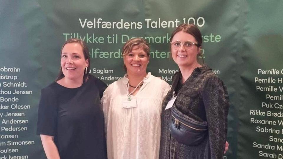 Annika Hørbye Jensen har været på Christiansborg og møde Astrid Krag til overrækkelsen af velfærdstalentprisen. <i>Foto: Privatfoto</i>