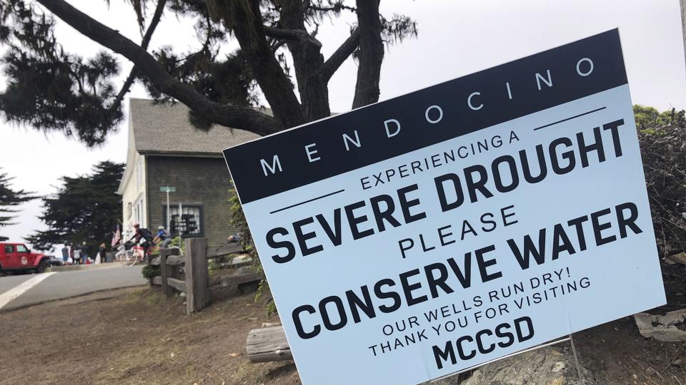 I den californiske by Mendocino steg vandforbruget i marts med næsten 19 procent. Måneden viste sig at blive en af de tørreste i den amerikanske delstats historie. <i>Haven Daley/Ritzau Scanpix</i>