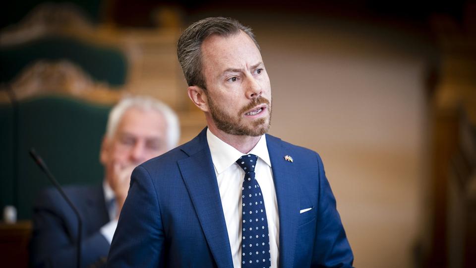 Jakob Ellemann-Jensen, formand for Venstre, vil afsætte milliarder til forskning i det danske forsvar. (Arkivfoto). <i>Liselotte Sabroe/Ritzau Scanpix</i>