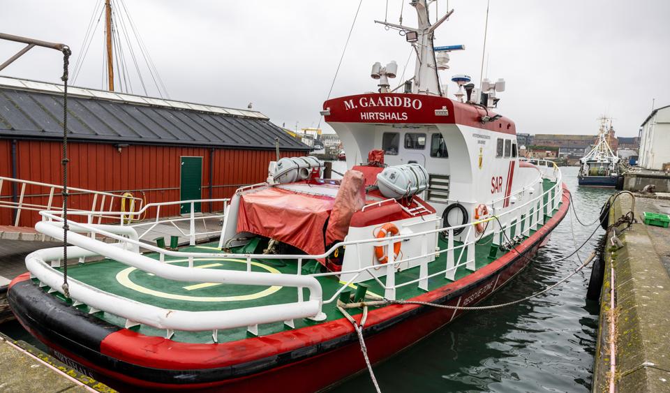 Magrethe Gaardbo fra Redningsstationen i Hirtshals er netop sendt på værft <i>Foto: Kim Dahl Hansen</i>