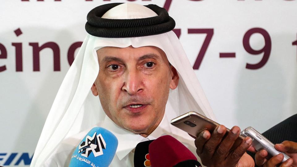 Qatar Airways-direktør Akbar al-Baker fortæller, at 160 fly sættes ind fra nærliggende byer i Mellemøsten for at fragte fodboldfans hurtigt ind og ud af Qatar under VM. (Arkivfoto). <i>Unknown/Ritzau Scanpix</i>