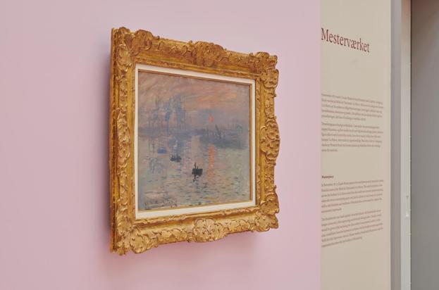 "Indtryk. Solopgang", Claude Monet,1872. <i>Fotograf Westersoewestersoe.dk</i>