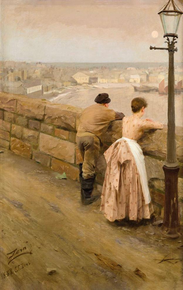 "Fisker i St Yves", Anders Zorn, 1888 <i>Foto: Pau, musée des Beaux-Arts</i>