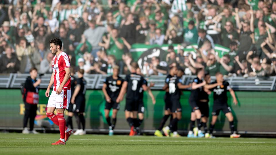 AaB mødte søndag aften Viborg i playoffkampen om en plads i kvalifikationen til Conference League. <i>Foto: Lars Pauli</i>