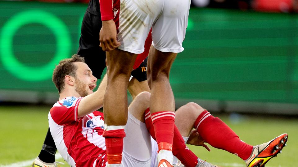 Louka Prip viste sig frem på godt og ondt i mandagens reserveholdskamp. <i>Arkivfoto: Lars Pauli</i>