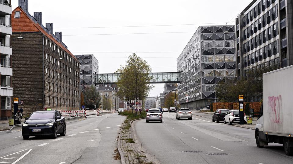 På Jagtvej i København må man i fremtiden maksimalt køre 40 kilometer i timen. (Arkivfoto) <i>Philip Davali/Ritzau Scanpix</i>