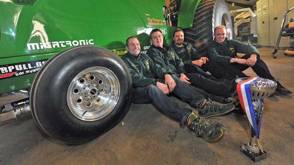 De fire medlemmer, der var med i Rotterdam. Fra venstre: Michael Galsgaard, Simon Olsen, Rasmus Højen og Jan Grønkjær. Foto: Ole Iversen