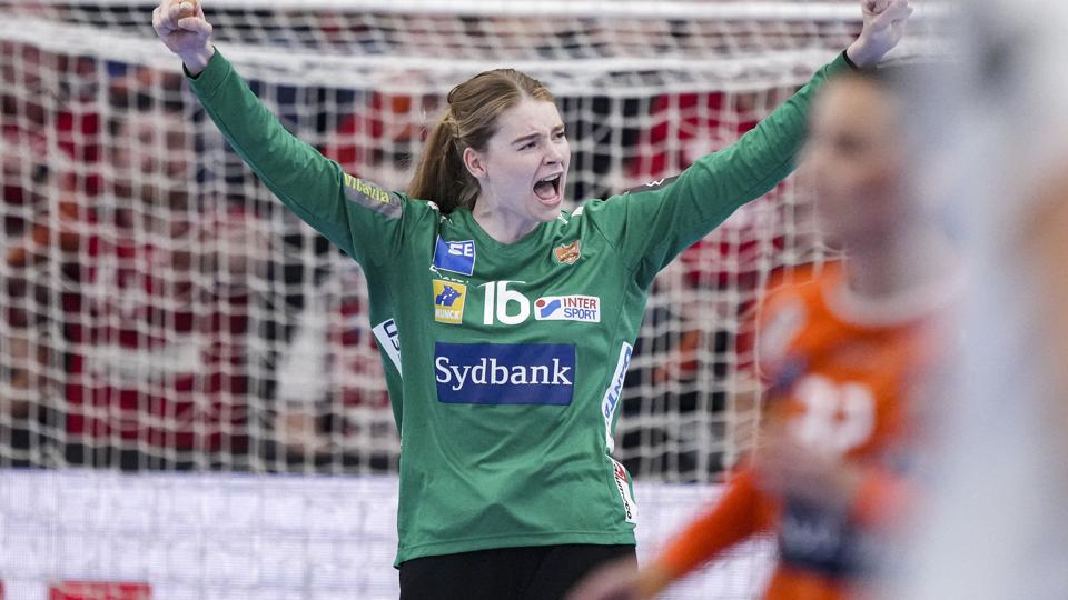 Althea Reinhardt blev afgørende, da Odense Håndbold genvandt DM-guld. <i>Claus Fisker/Ritzau Scanpix</i>