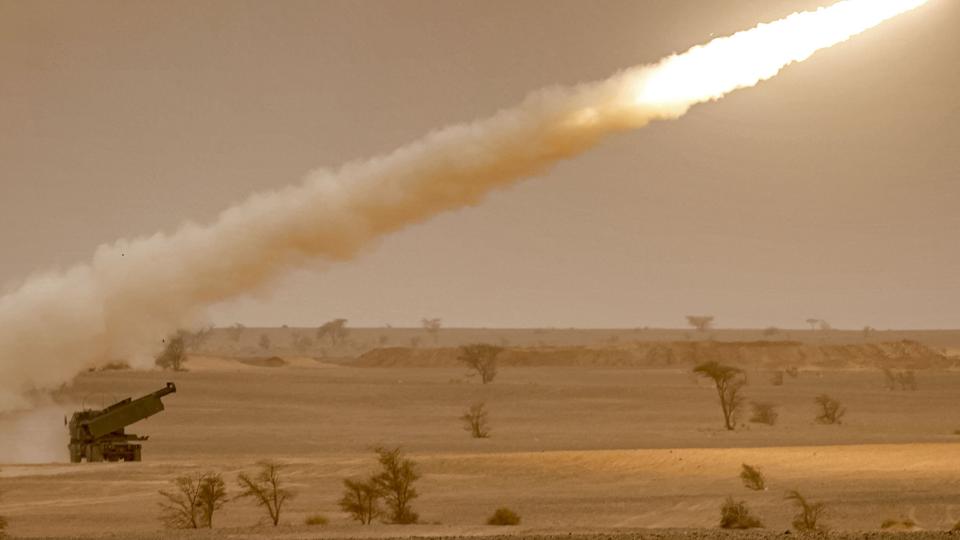 Her ses en prøveaffyring af Himars-missiler i Marokko. (Arkivfoto). <i>Fadel Senna/Ritzau Scanpix</i>