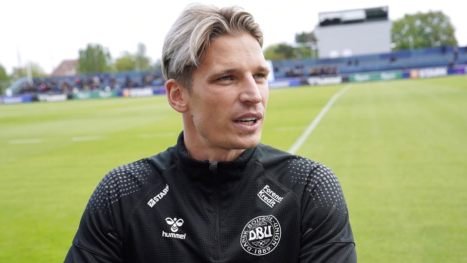 Jens Stryger Larsen er blevet udtaget til landsholdet, selv om han ikke har spillet en klubkamp siden oktober. <i>Keld Navntoft/Ritzau Scanpix</i>