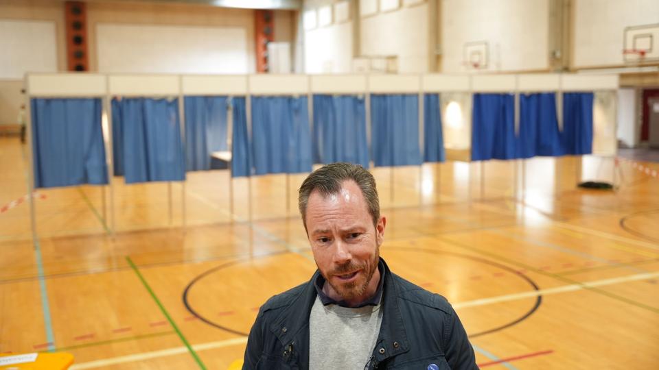 Venstres formand, Jakob Ellemann-Jensen, håber på, at det ender med et dansk ja til at afskaffe forsvarsforbeholdet. <i>Emil Helms/Ritzau Scanpix</i>