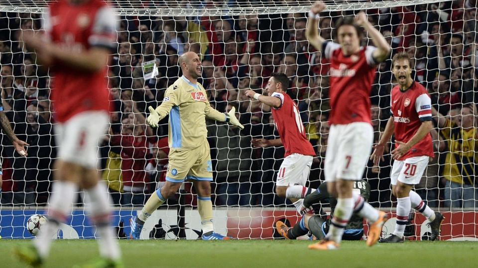 Arsenal fortsatte de gode takter ved at slå Napoli 2-0. Foto: Scanpix <i>Scanpix Denmark</i>