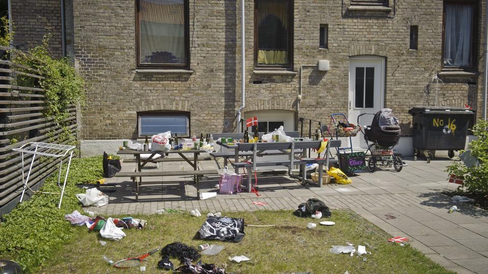 Drabsforsøget fandt sted i denne baggård under karnevalet.Foto: Martin Damgård