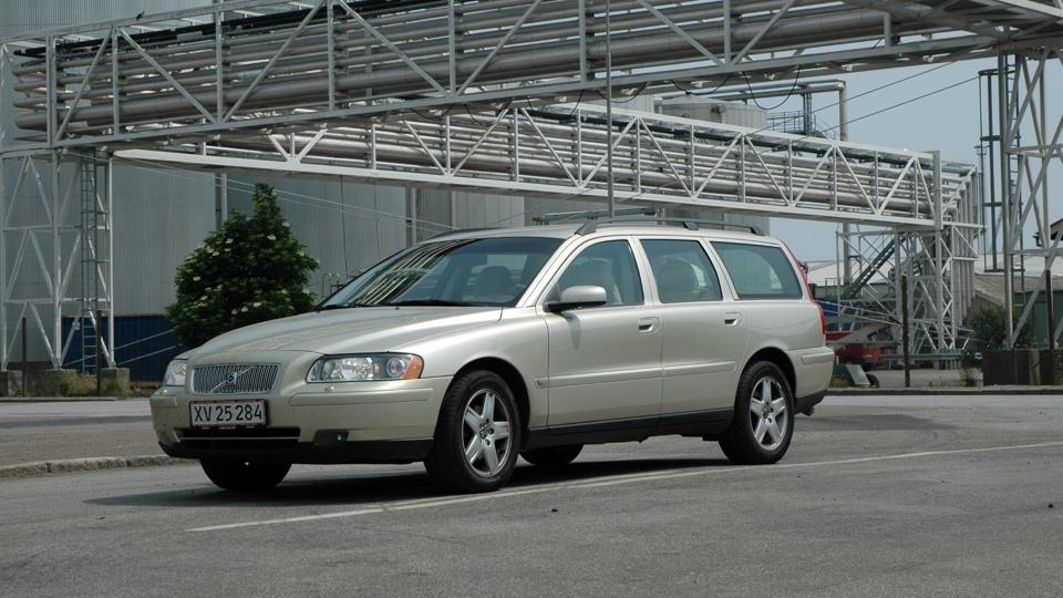 Tyvene stak af i en Volvo stationcar. Arkivfoto