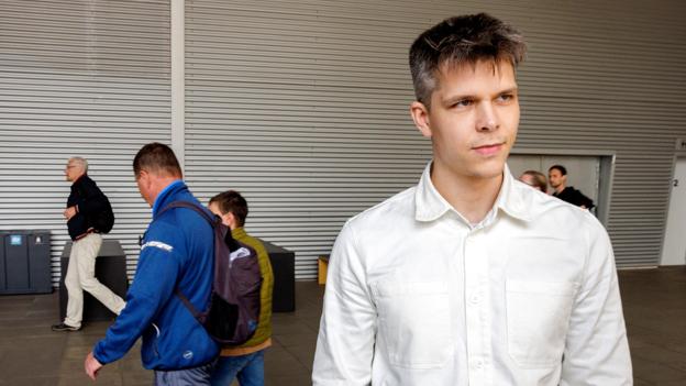 Anders Flensborg var ikke i tvivl om hvor hans kryds skulle sættes. <i>Foto: Henrik Bo</i>