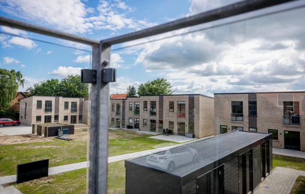 En række af boligerne er taget i brug. <i>Foto: Martin Damgård</i>