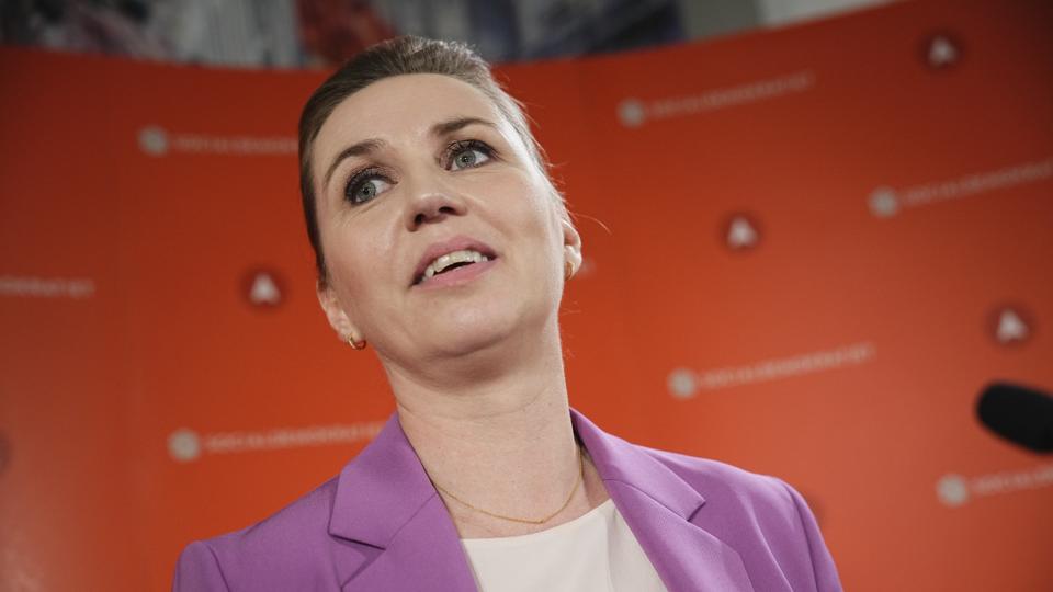 Socialdemokratiet holder valgfest på Christiansborg i København onsdag den 1. juni 2022. Folkeafstemning om afskaffelse af forsvarsforbeholdet. <i>Martin Sylvest/Ritzau Scanpix</i>