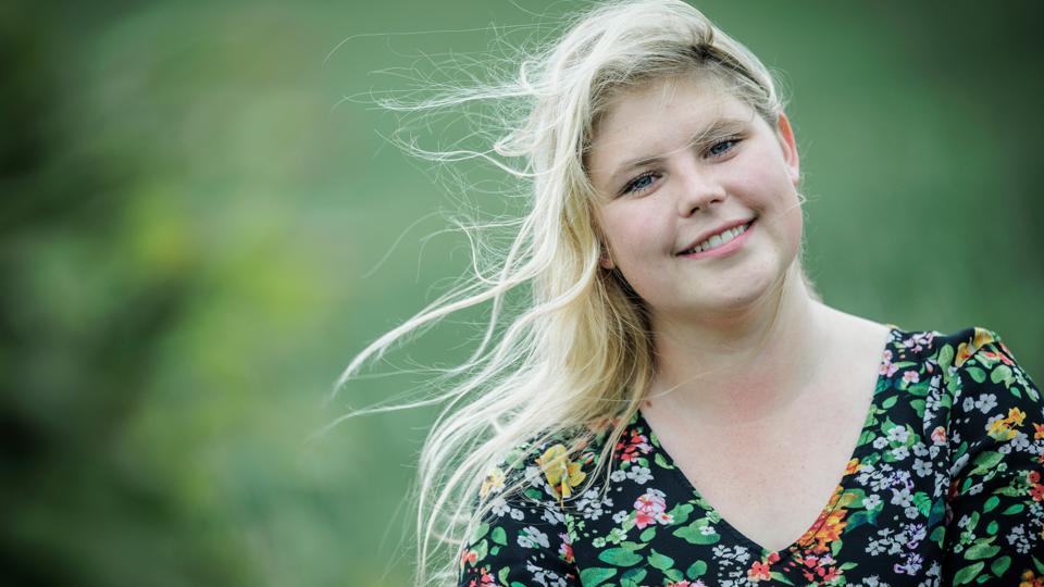- Nogle gange har man den der følelse af: hvornår afslører de mig, at jeg slet ikke er så god, som de går og tror, fortæller Katrine Evelyn Jensen. <i>Foto: Martin Damgård</i>