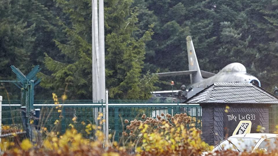De amerikanske atomsprænghoveder i Tyskland opbevares på en luftbase i Büchel i den vestlige del af Tyskland. (Arkivfoto) <i>Thomas Frey/Ritzau Scanpix</i>