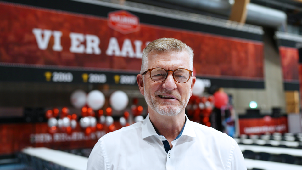 Jan Larsen, mangeårig direktør i Aalborg Håndbold. <i>Foto: Caroline Bundgaard.</i>
