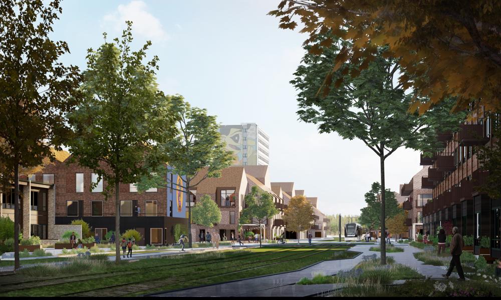 Fremtidens Vollsmose på gadeplan. Fremtidens Vollsmose på gadeplan.