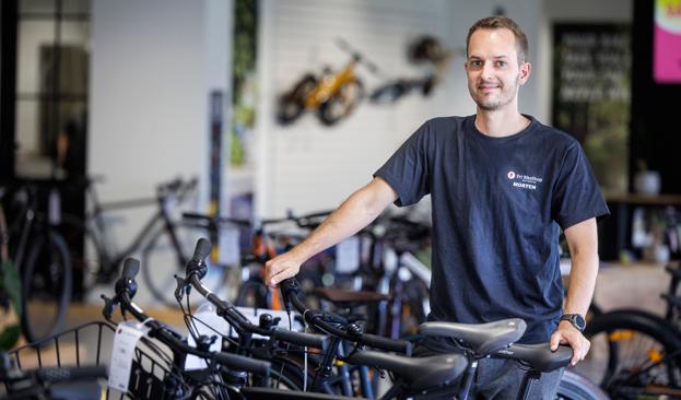Morten Andersen, som ses på billedet, bestyrer Fri Bike Shop i Frederikshavn, mens hans bror Michael bestyrer butikken i Skagen. <i>Arkivfoto</i>