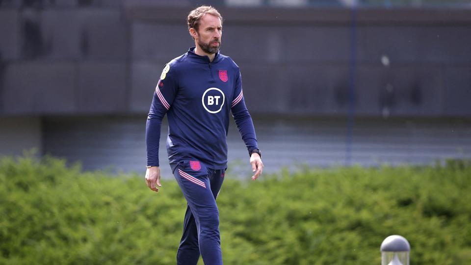 Gareth Southgate forbereder sit hold til mødet med Ungarn. <i>Molly Darlington/Ritzau Scanpix</i>