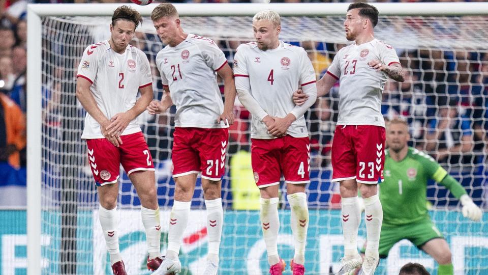 Danskerne var flyvende fredag på Stade de France, men lørdag var der problemer med at komme op i luften. <i>Liselotte Sabroe/Ritzau Scanpix</i>