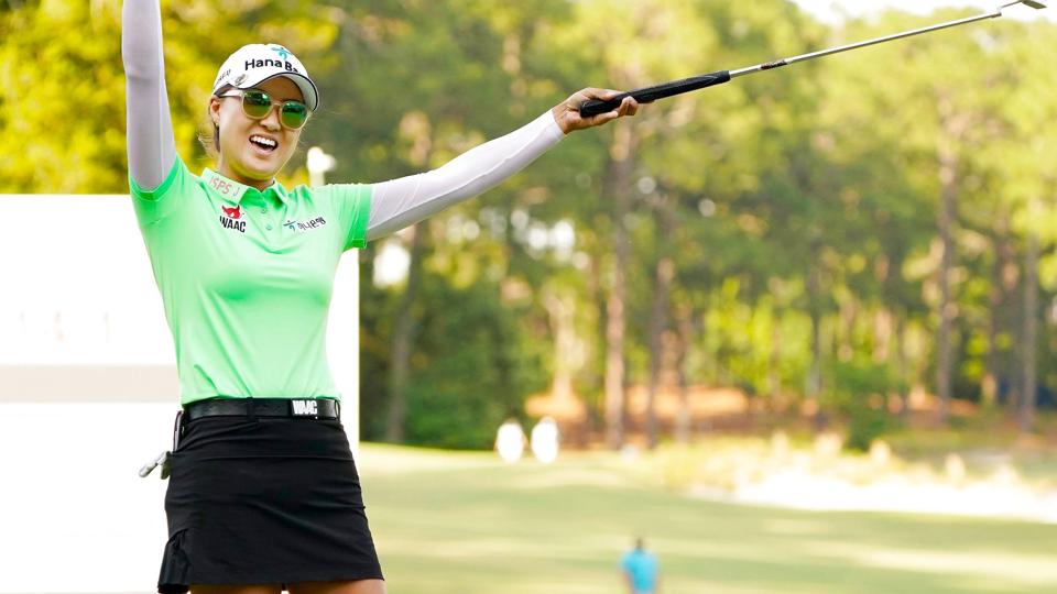 Som vinder af US Open kan australske Minjee Lee rejse fra North Carolina med 12,5 millioner kroner på kontoen. <i>Unknown/Ritzau Scanpix</i>