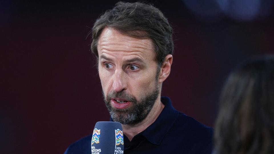 Gareth Southgate frygter, at de engelske fans viser sig fra deres værste side i Tyskland forud for de to nationers møde tirsdag. <i>Lee Smith/Ritzau Scanpix</i>