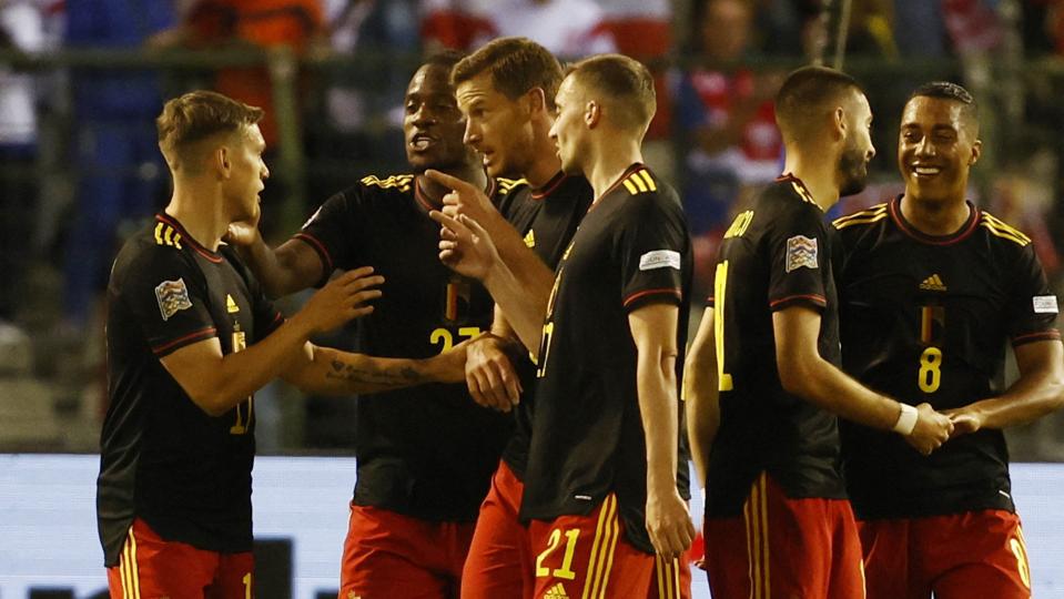 Leandro Trossard blev dobbelt målscorer i Belgiens storsejr på 6-1 over Polen i Nations League. <i>Yves Herman/Reuters</i>