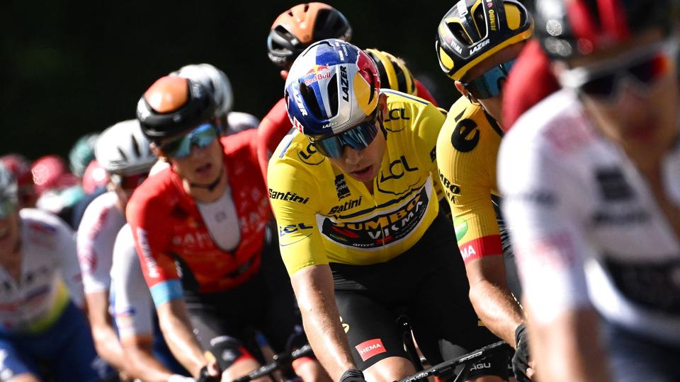 Wout van Aert er nu oppe på to etapesejre og to andenpladser i de fem etaper, der indtil videre er blevet kørt i Dauphiné. <i>Marco Bertorello/Ritzau Scanpix</i>