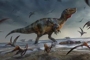 Fossiler fra enorm kødædende dinosaur er fundet på engelsk ø