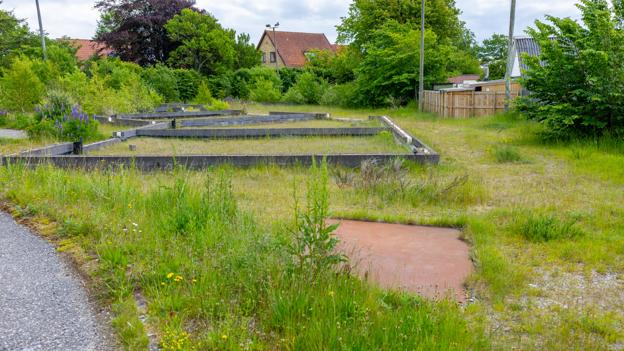 Et kommende boligbyggeri vil støde op til haver ved villaer i bl.a. Vendelbogade, der ligger lavere <i>Foto: Kim Dahl Hansen</i>