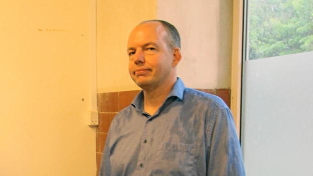 Ejer og bygherre Michael Vestergaard glædede sig over den positive modtagelse, projektet har fået i Dronninglund. <i>Foto: Jørgen Ingvardsen</i>