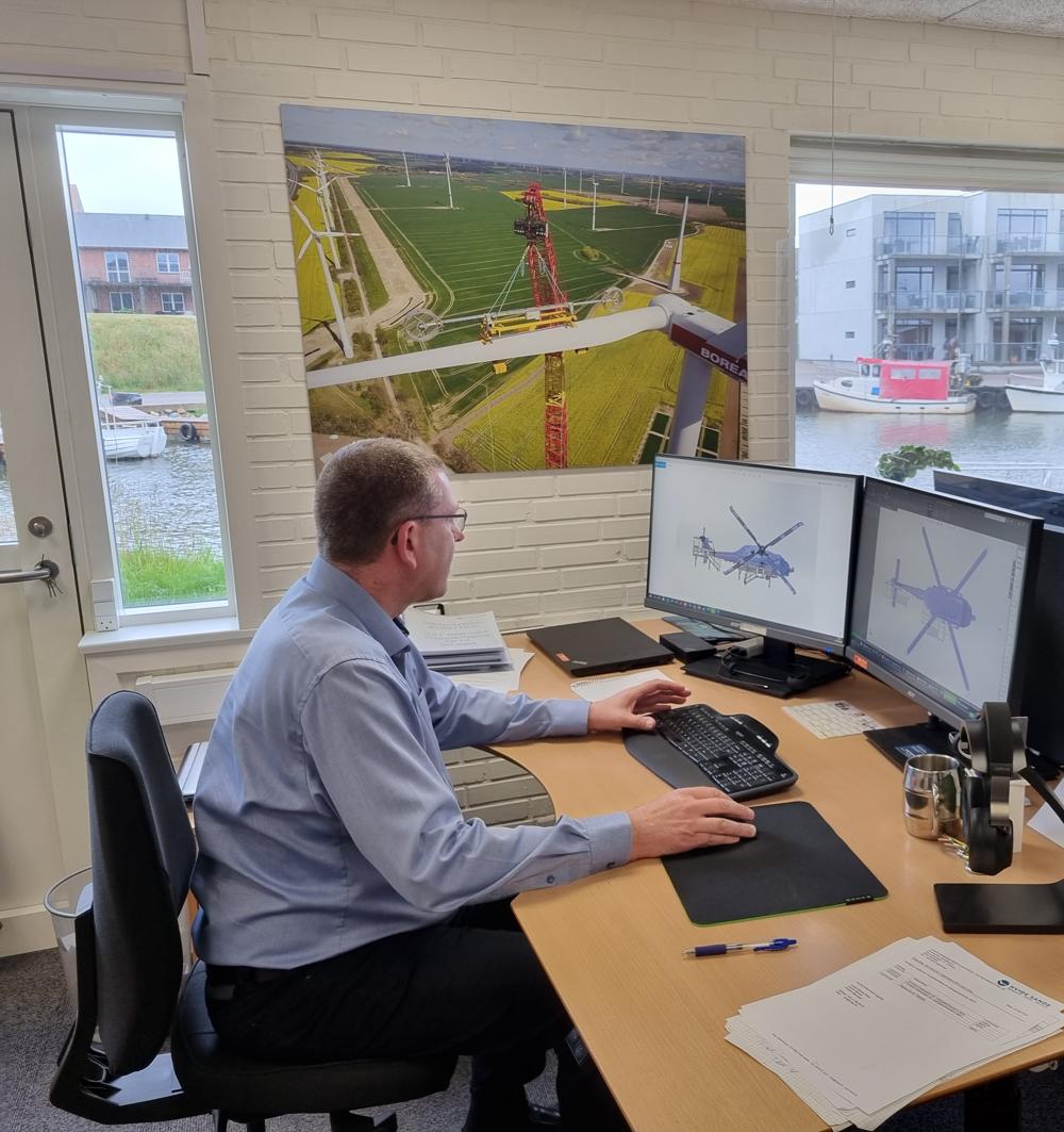 Jakob Rølmer, projektleder hos Hvide Sande Shipyard Steel & Service. Jakob Rølmer, projektleder hos Hvide Sande Shipyard Steel & Service.