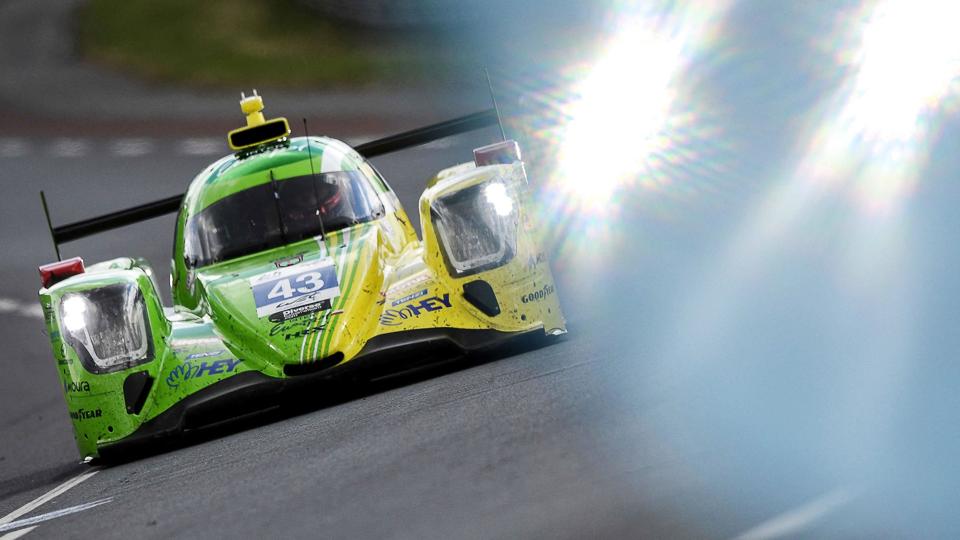 David Heinemeier Hansson er en af de erfarne danskere i årets udgave af Le Mans. Her kører han sin racer i forberedelserne til løbet, der begynder lørdag og slutter søndag. <i>Jean-Francois Monier/Ritzau Scanpix</i>